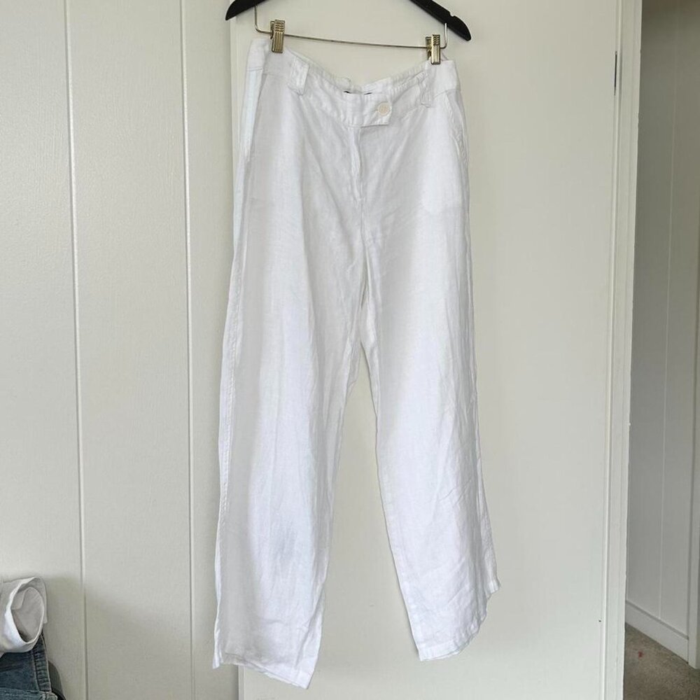 Bill Cost luxury white 100% linen pants 🩵 sustainably made in Greece